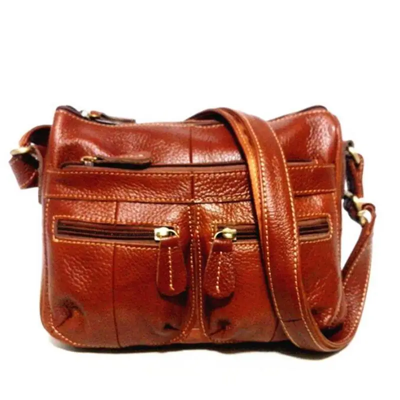 2018 European women Genuine Leather bag Women Messenger Bags Vintage