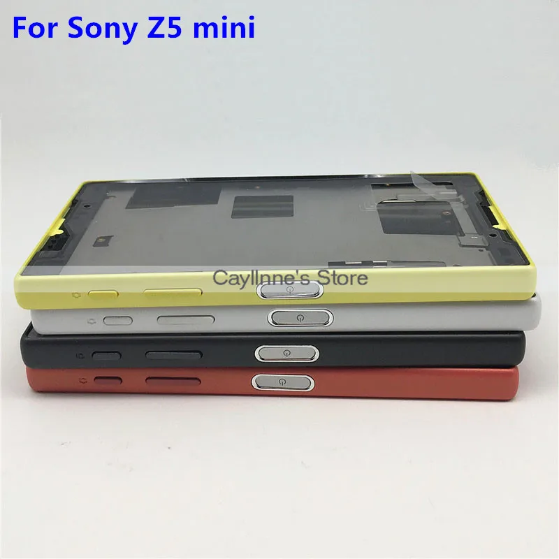 Новый Z5 mini E5803 E5823 LCD средняя рамка для Sony Xperia Compact Корпус + кнопки питания ключевые