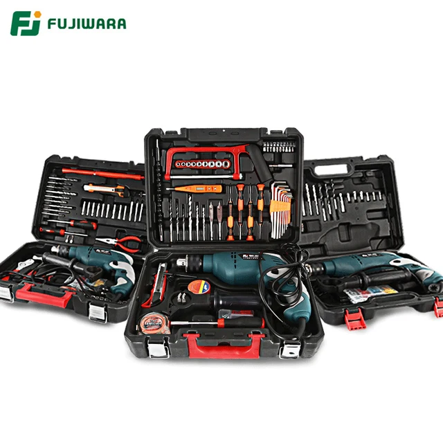FUJIWARA 710 W 220 V 50 HZ электрическая Ударная дрель 18/38/68 наборы бытовой ручной Молот стены Сверление дерева дрель