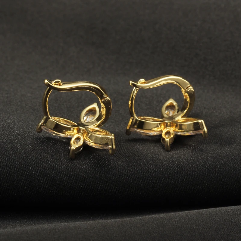 Серьги-кольца Huggies из серебра, золота, фианита, с маленькими кругами, для женщин, ювелирные изделия в виде цветка, brinco pequeno Aros