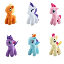 Rainbow Little Horse Plush Toy poni Unicorn Doll Toys for Children 25cm