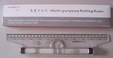 

30cm Design angle Parallel rule Professional multi-function rolling protractor Drawing rule free shipping