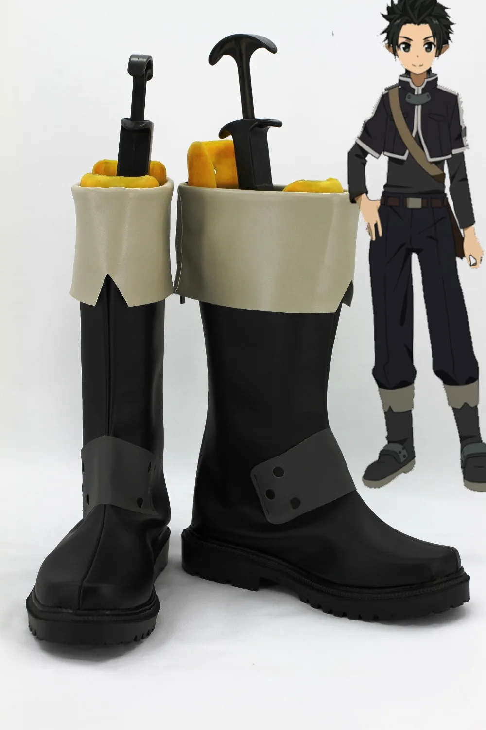 

New Sword Art Online Kirigaya Kazuto Cosplay Boots Kirito Anime Shoes Custom Made