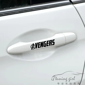 

Car Stickers Marvel's The Avengers SHIELD Creative Decals For Door Handle Vinyls Auto Tuning Styling 4PCS/SET D10