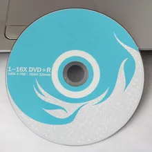 50 дисков светло-голубая волна пустой Печатный 4,7 GB 16X DVD+ R диски