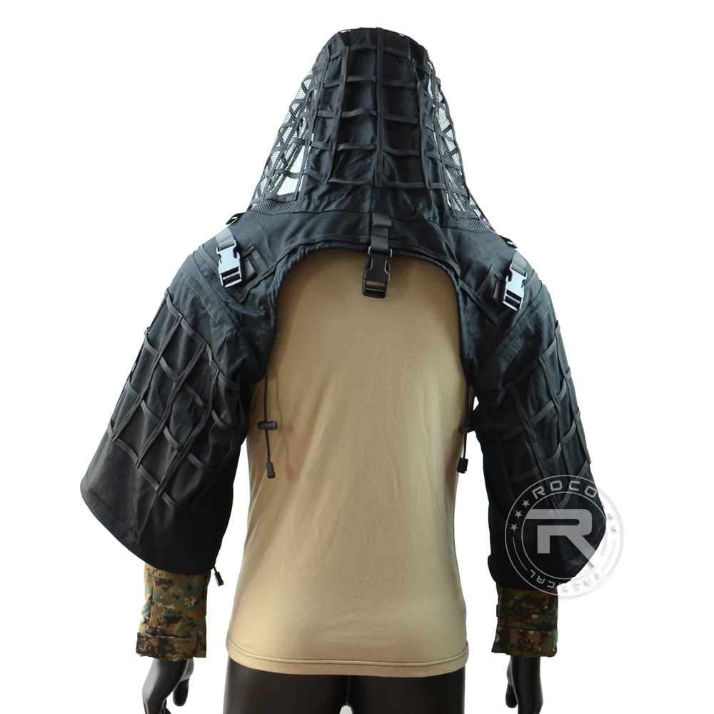 ROCOTACTICAL военный Снайпер Ghillie Viper Hood Combat Ghillie Suit Foundation Custom Ghillie Hood Jacket камуфляж, лесная местность