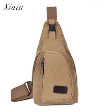 Мужская s поясная сумка тренировки Повседневный холщовый рюкзак через плечо сумка нагрудная сумка для мужчин с чехлом для сотового телефона