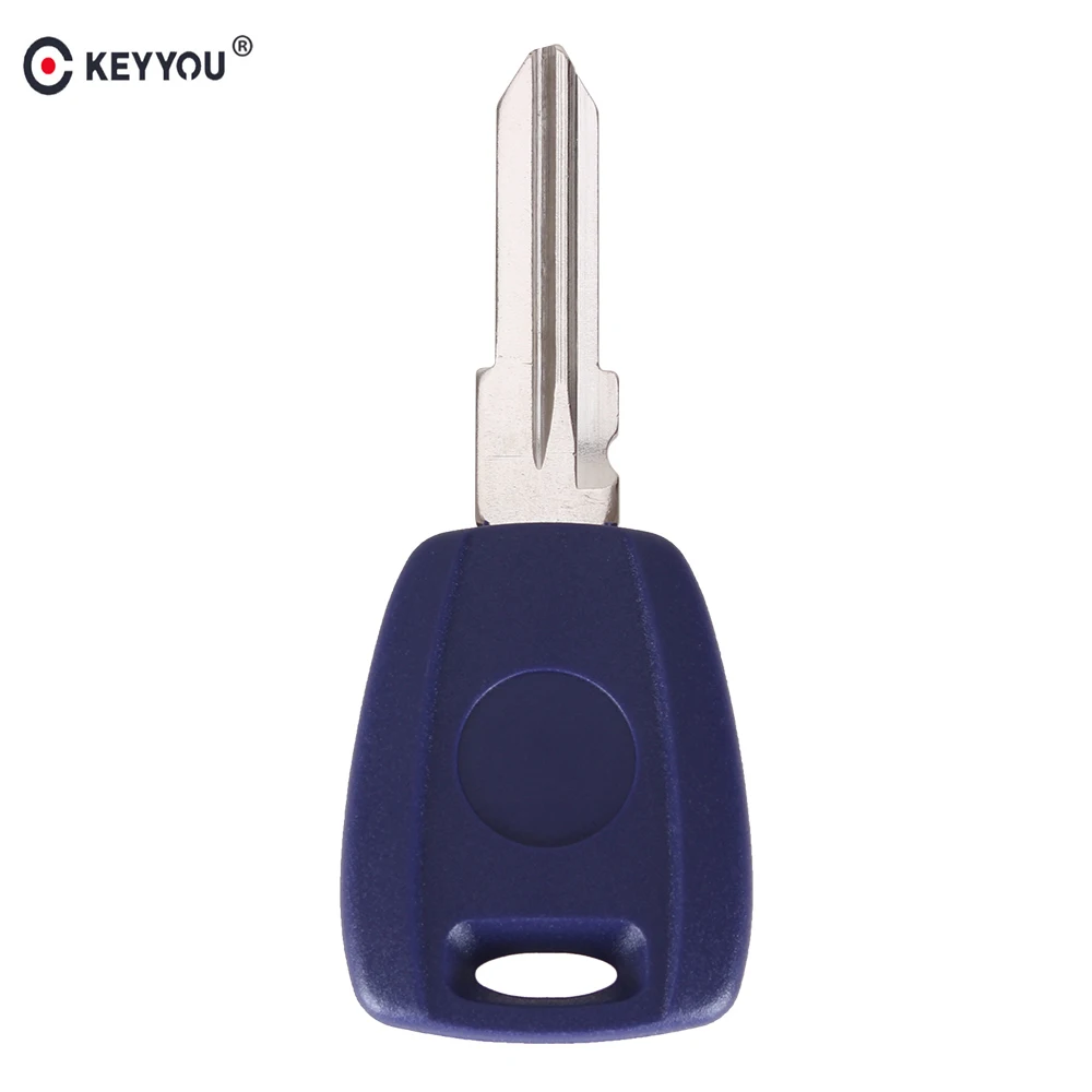 KEYYOU Uncut Remote Car Transponder Key Shell Case For Fiat Stilo Punto Seicento Fob Car Key Case No Chip Keyless GT15R blade
