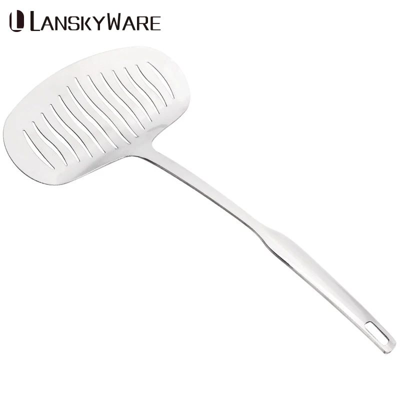 

LANSKYWARE Stainless Steel Meat Turner Spatula With Long Handle Kitchen Cooking Utensils Kitchenware Kitchen Tool For Cooking