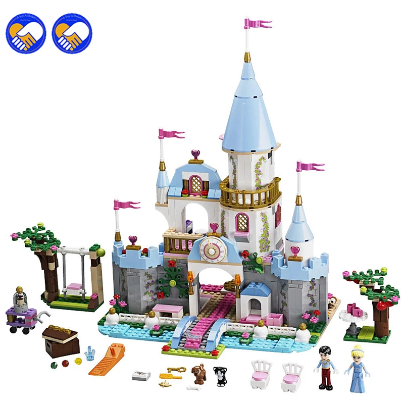 

SY325 699Pcs Cinderella Princess Romantic Castle Model Building Kits Girl Friend Blocks Bricks Toys Compatible 79279