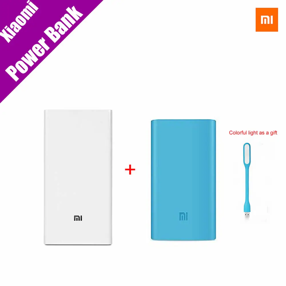 Original Xiaomi Mi Power Bank 20000mAh New Portable Mobile Power Bank MI Charger 20000mAh Dual USB For Phone,Netbook