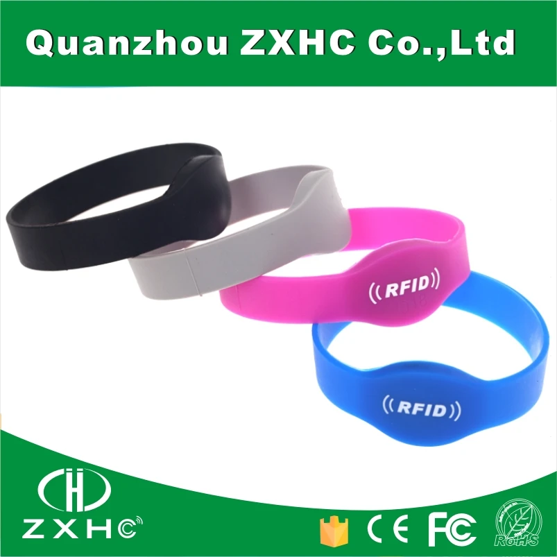 (100PCS) Customized Silicon Rubber Wrist Band For GYMin Access Control