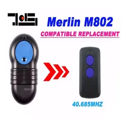 1 шт для Мерлин M802 40,685 МГц, для гаражной двери дистанционного запасной пульт дистанционного управления подходящий