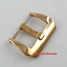 22 мм 316L нержавеющая сталь цвет-розовое золото прикручиваемая цилиндрическая Пряжка fit parnis мужские часы B7