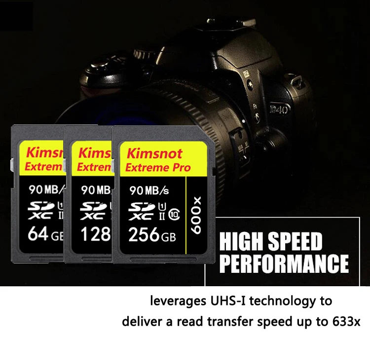 Kimsnot Экстремальный PRO 90 МБ/с./с карта памяти 16 ГБ 32 ГБ 64 Гб 128 ГБ 256 ГБ флэш SD карта 600x UHS-1 SDHC SDXC карты