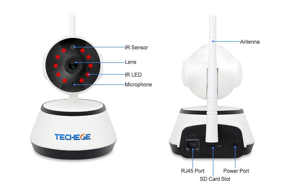 Techege, 1080 P, HD IP камера, беспроводная, Wi-Fi, проводная, 2 МП, видеонаблюдение, ночное видение, домашняя камера безопасности, сетевая, домашняя, Yoosee