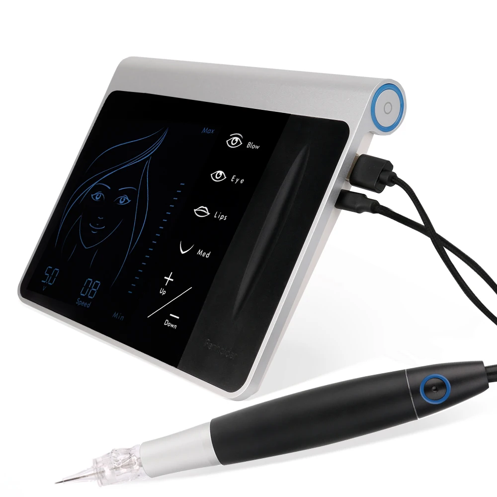

Charme Princesse Permanent Makeup Pen Machine Kit tattoo Eyebrow Lip Eyeline pencil gun with Power Supply Needle Cartridge