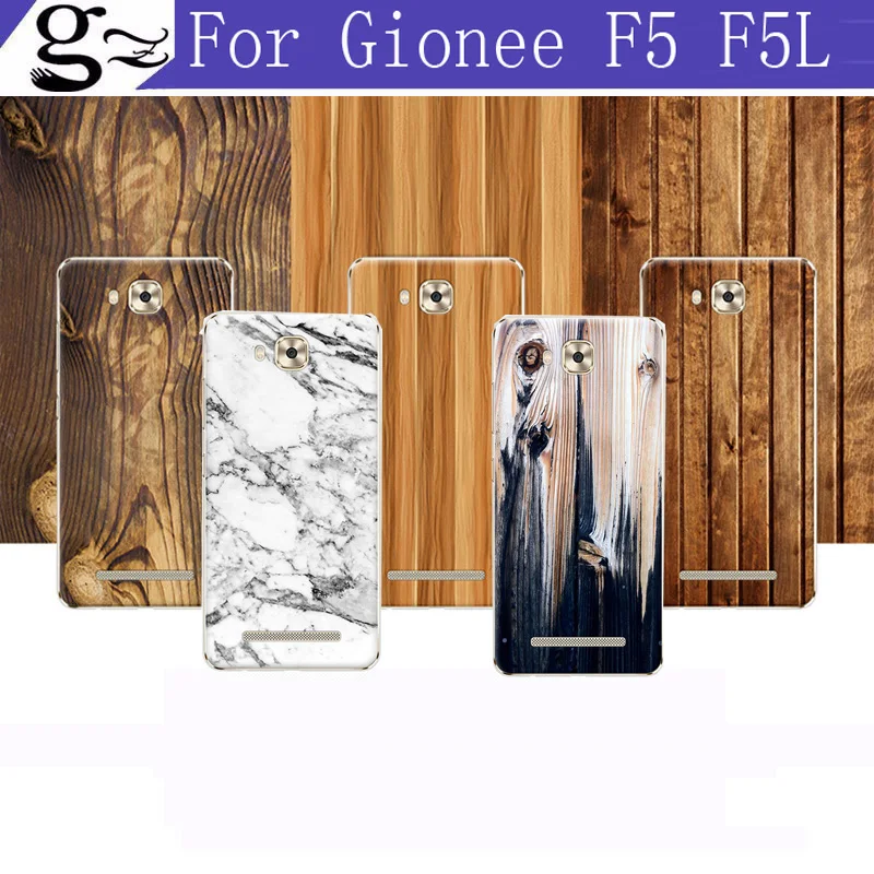 

2pcs Original For Gionee F5 F5L Case Purecolor New Arrival Fashion Wood Stripe Series Painting Back Cover Case For Gionee F 5
