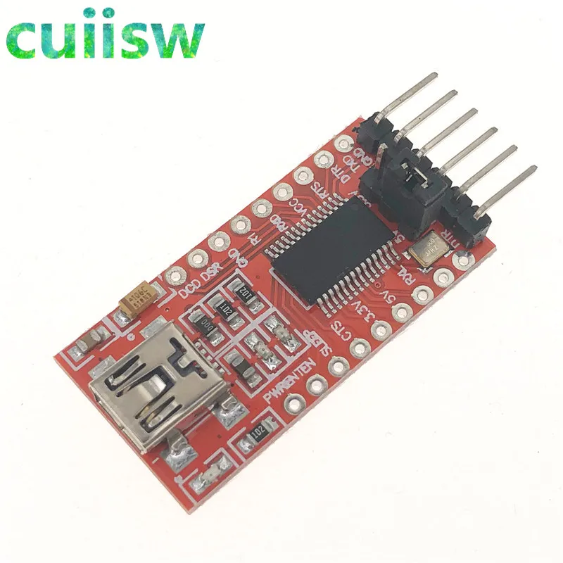 Cuiisw 1 шт. FT232RL FT232 FTDI USB 3,3 В 5,5 В к ttl последовательный адаптер модуль для arduino мини-порт