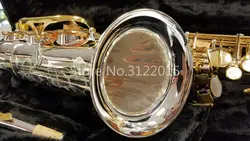 Юпитер JAS 1100SG Alto Eb Мелодия саксофоны высокое качество музыкальные инструменты медная Посеребренная средства ухода за кожей золотой лак