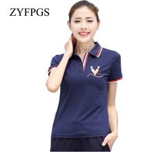 ZYFPGS летняя M-6xl большой плюс размер женская рубашка с лацканами Camisa Feminina Повседневная рубашка с конями на пуговицах Женская лошадь чистого цвета L0519