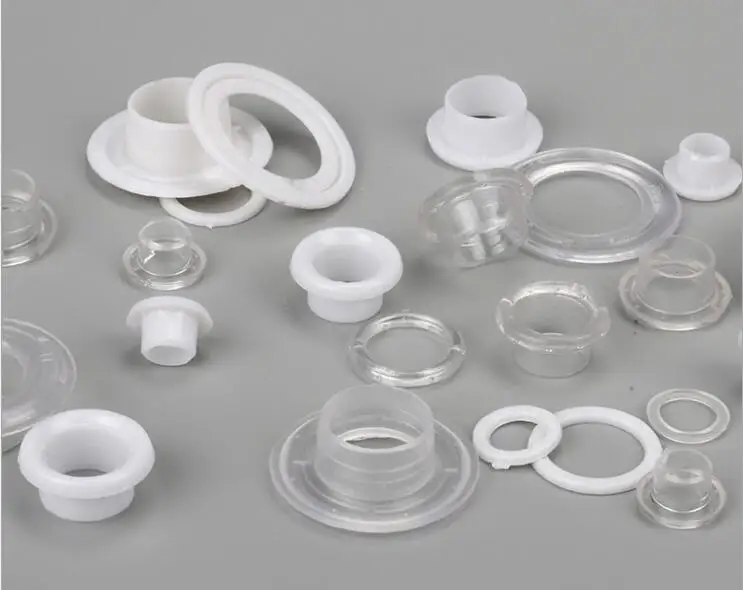Washer Sealed for Tarpaulin & Groundsheets 20 White Plastic Snap Eyelets 12mm 