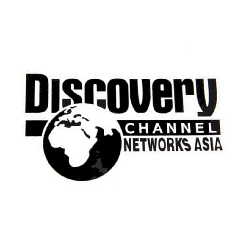 Discovery Channel Networks Asia Black and White Sticker Decal