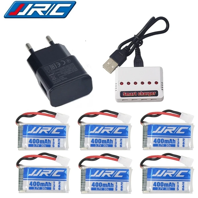 Tanie Ulepszona wersja bateria lipo 3.7v 400mAh 30C dla JJRC H31 H43hw Drone li bateria JJRC H31 bateria lipo + 6 w 1 ładowarka kablowa
