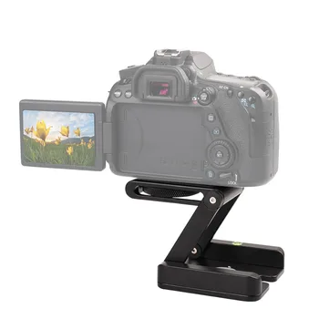 

Portable Quick Release Plate Folding Z Shape Tripod Head Rail Camera Stabilizer Head Pan Ball Head Desktop Compatible Camcorder