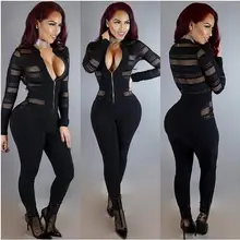 S-xl Новинка года; Летняя женская одежда; пикантные узкие брюки; сетчатые комбинезоны с отстрочкой; костюмы певицы