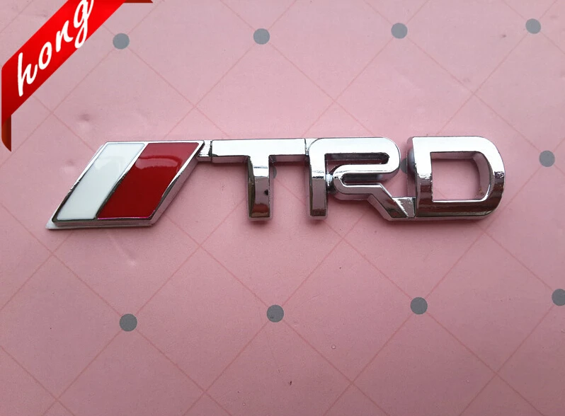 10pcs Polished glossy 3D TRD Grille Emblem Badge Styling TRD sticker ...