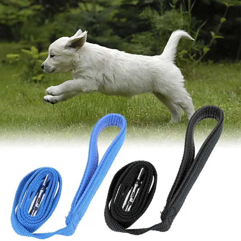 

120cm Blue/Black Pet Lead Leash Pet Dog Durable Nylon Daily Walking Pet Leash Dog Supplies