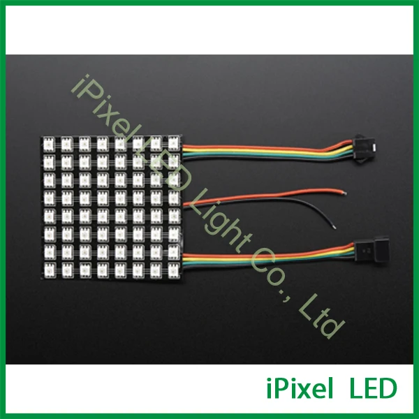 Гибкий 64 светодиодов smd 5050 led дисплей 8x8 rgb матрица | Лампы и освещение