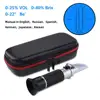 New Packaging Portable 3 In 1 Hand Held Grape & Alcohol Wine Refractometer (Brix, Baume and W25V/V Scales) Shockproof Box ► Photo 1/6