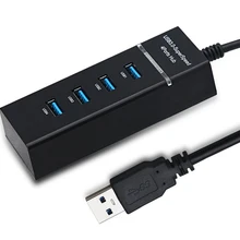 Универсальный 4-портовый высокоскоростной usb-концентратор 3,0 для Xbox One/S playstation 4/Slim/Pro PC USB разветвитель зарядное устройство
