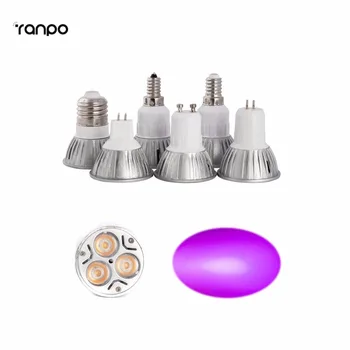 

3W Purple LED Spot Down Light E14 E27 E12 GU10 GU5.3 MR16 Lamp Bulb For Indoor Lighting Energy Saving AC85-265V DC12V