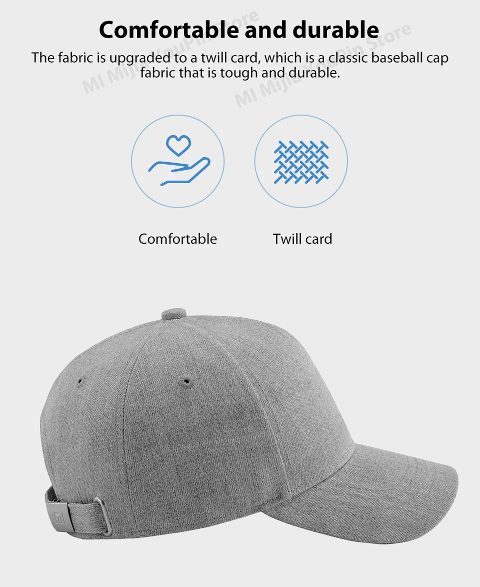 Xiaomi Mijia Baseball Cap2 Sweat Absorption Reflective Snapback Unisex Design Adjustable Design Fashion Accessory For Smart Home (4)