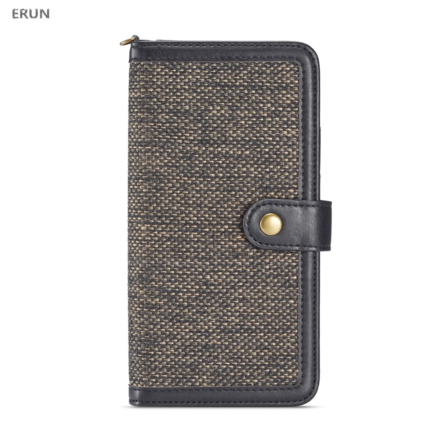 

Wallet case for iPhone XS Max Phone Shell Protection Set for iPhone XR New plush canvas phone leather case