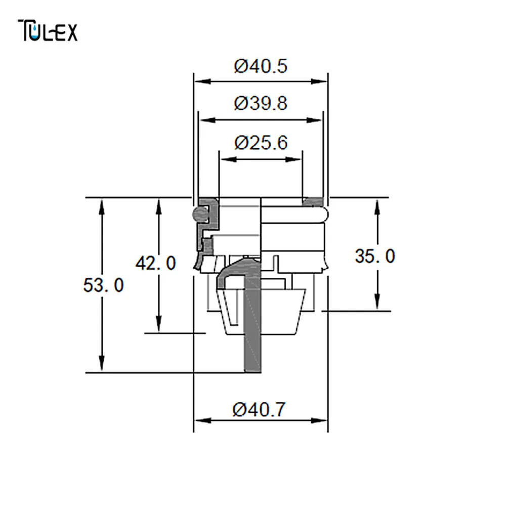 TULEX 15 мм-50 мм водопроводный обратный клапан для душевой головки, соединительный клапан, аксессуар для ванной комнаты, односторонний водоконтроль OV15-50