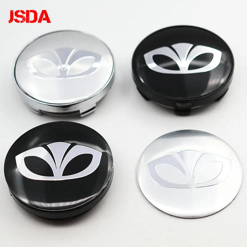 

4pcs 56mm 60mm Daewoo logo Car Wheel Center Cap auto rim refit Badge covers dust-proof emblem sticker styling