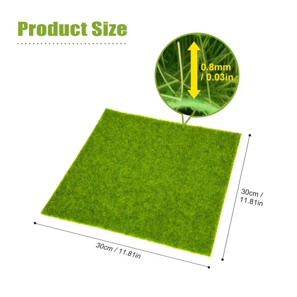 2 размера домашний сад искусственная трава ковер открытый поддельный цветок ковер ландшафтный дизайн Свадебный декор имитация искусственного растения - Цвет: 30x30cm