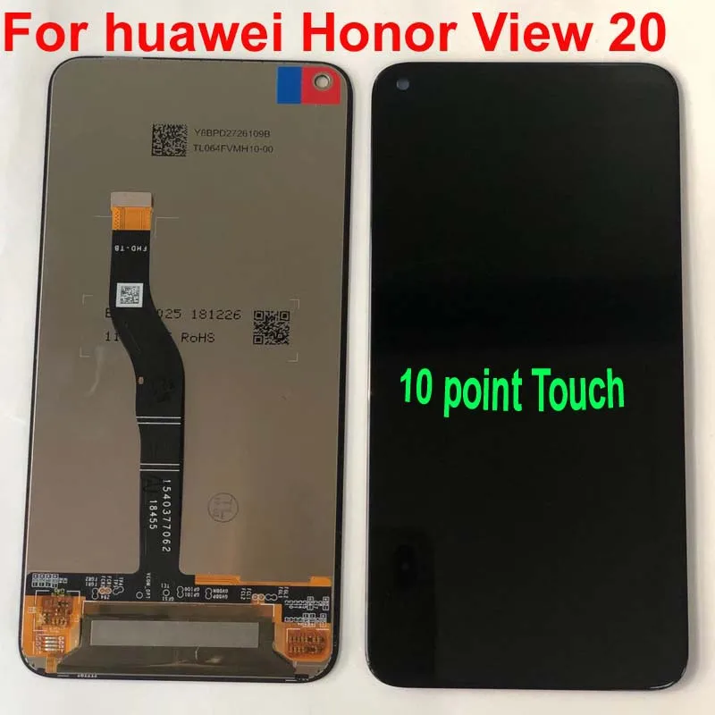 Для huawei Honor V20 PCT-AL10 PCT-L29/для Honor View 20/nova 4 ЖК-дисплей+ кодирующий преобразователь сенсорного экрана в сборе