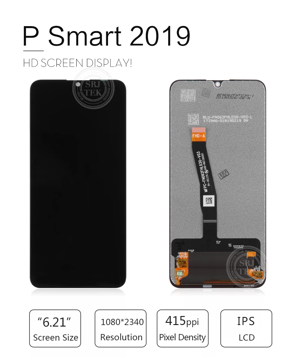 Протестированный 6,21 для huawei P Smart P smart() ЖК-дисплей, кодирующий преобразователь сенсорного экрана в сборе, запасные части для ремонта