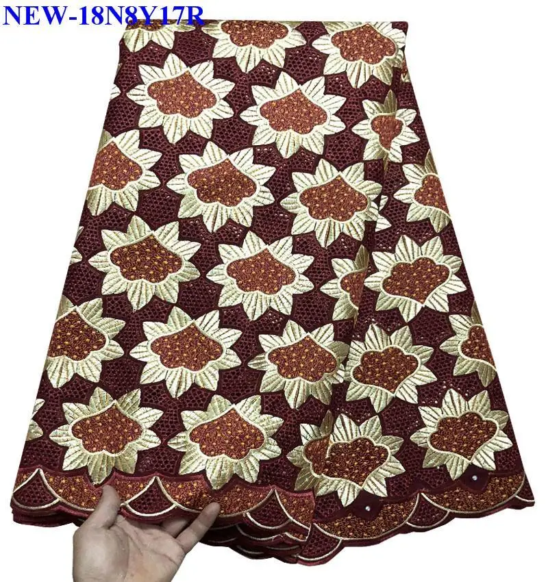 Высококачественная швейцарская вуаль кружевная ткань Африканская шаль швейцарская кружевная ткань Африканская швейцарская хлопчатобумажная вуаль кружевная ткань для одежды NNR00