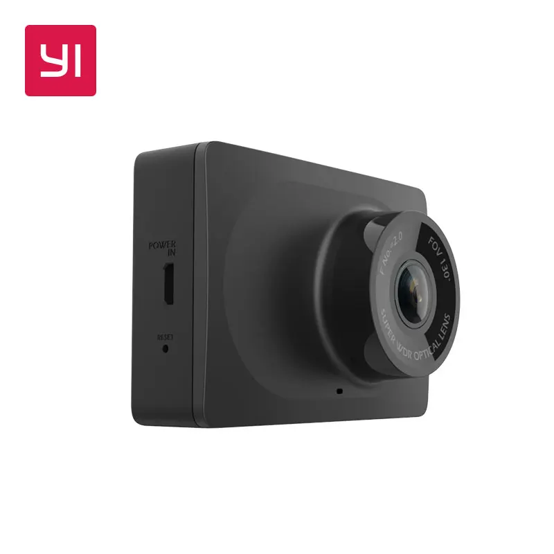 YI Compact Dash Camera 1080p Full HD Car Dashboard Camera with 2.7 inch LCD Screen 130 WDR Lens G-Sensor Night Vision Black