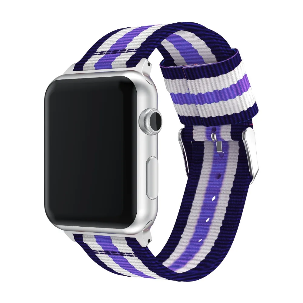 Ремешок Nato для Apple Watch band 42 мм/44 мм плетеный нейлоновый браслет iwatch 38 мм/40 apple watch 4 3