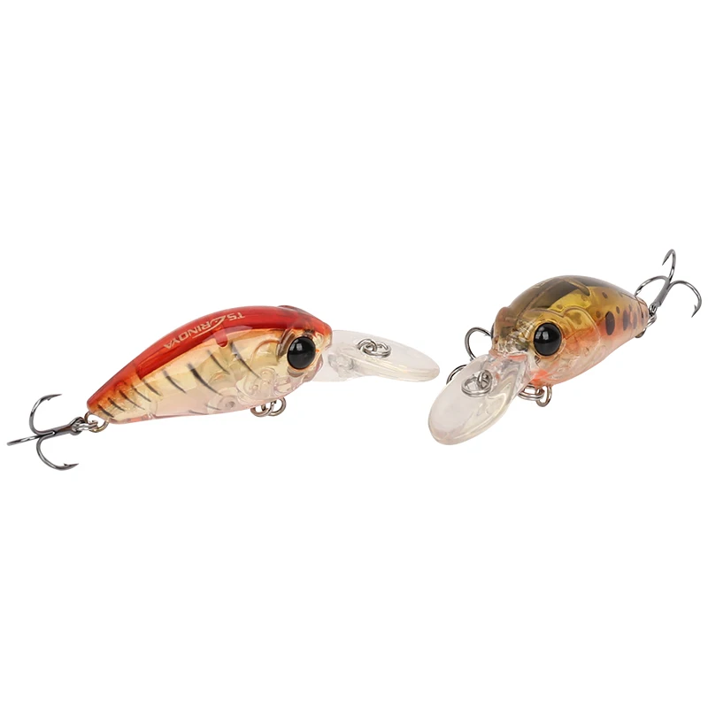 حار Pesca Trulinoya TSURINOYA البسيطة الساعد الطعم الصلب الصيد إغراء 35 مللي متر 3.8g بطيئة غرق Crankbait إيسكا الاصطناعي بايك جثم باس