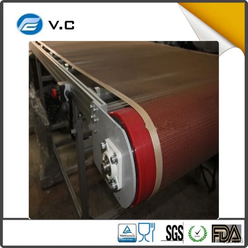 Custom size PTFE Open Mesh Conveyor Belt heat resistant mesh mesh