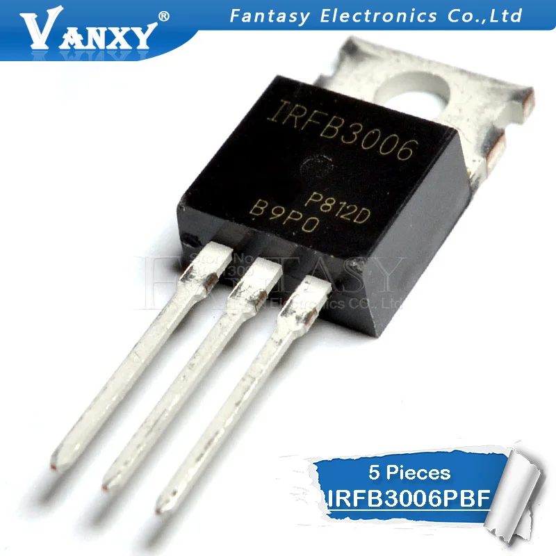 5 шт. IRFB3006PBF TO 220 IRFB3006 TO220 60V 195A MOSFET N channel logic level gate новый оригинальный|Интегральные