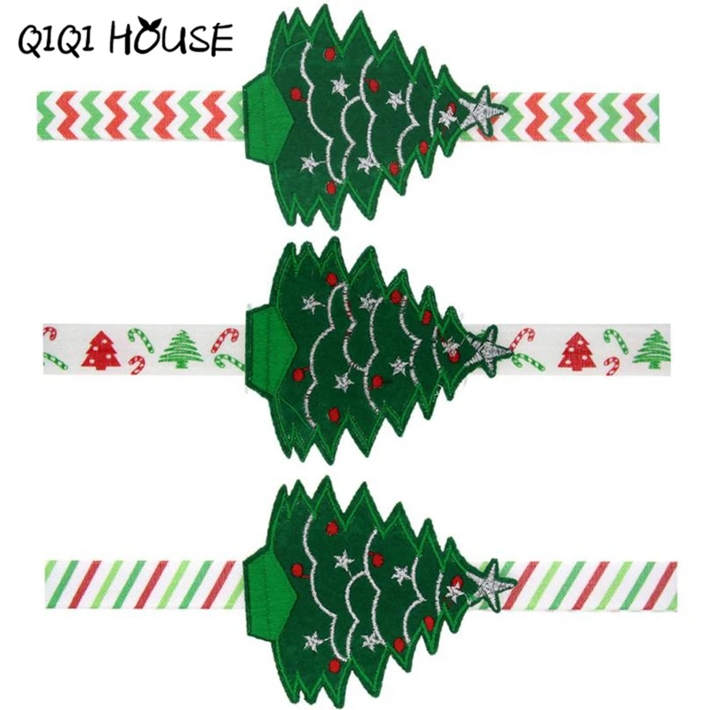 

Baby Accessories Christmas Tree Baby Girl Headbands Gifts Ornaments Headdress Elastic Coroa De Flores#B818